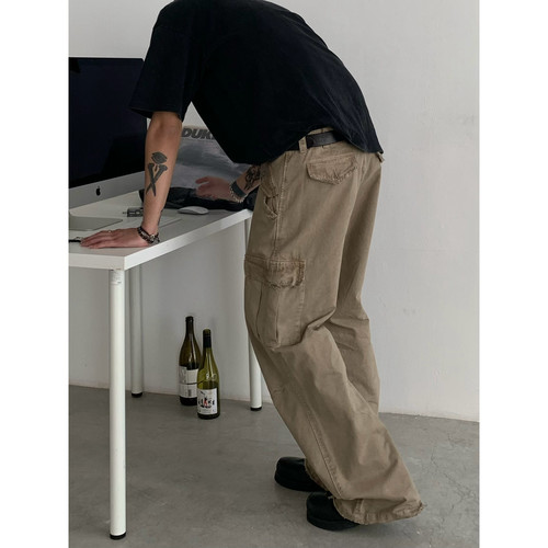 INKNOTS水洗直筒工装裤