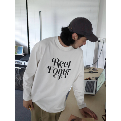 INKNOTS美式潮牌字母印花长袖T恤