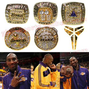 【包邮】总冠军戒指 湖人 科比 热火 詹姆斯 韦德 勇士 库里 马刺