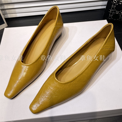 法式内增高尖头浅口单鞋女