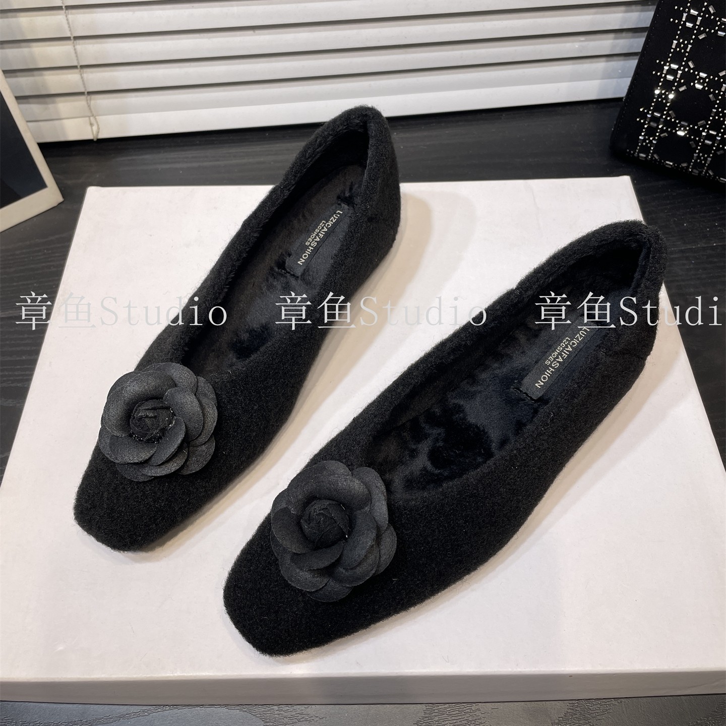 内增高加绒法式单鞋女鞋子2025秋冬新款保暖棉鞋方头通勤百搭瓢鞋,女鞋,浅口单鞋,淘宝优惠券,粉丝福利购,淘宝优惠卷