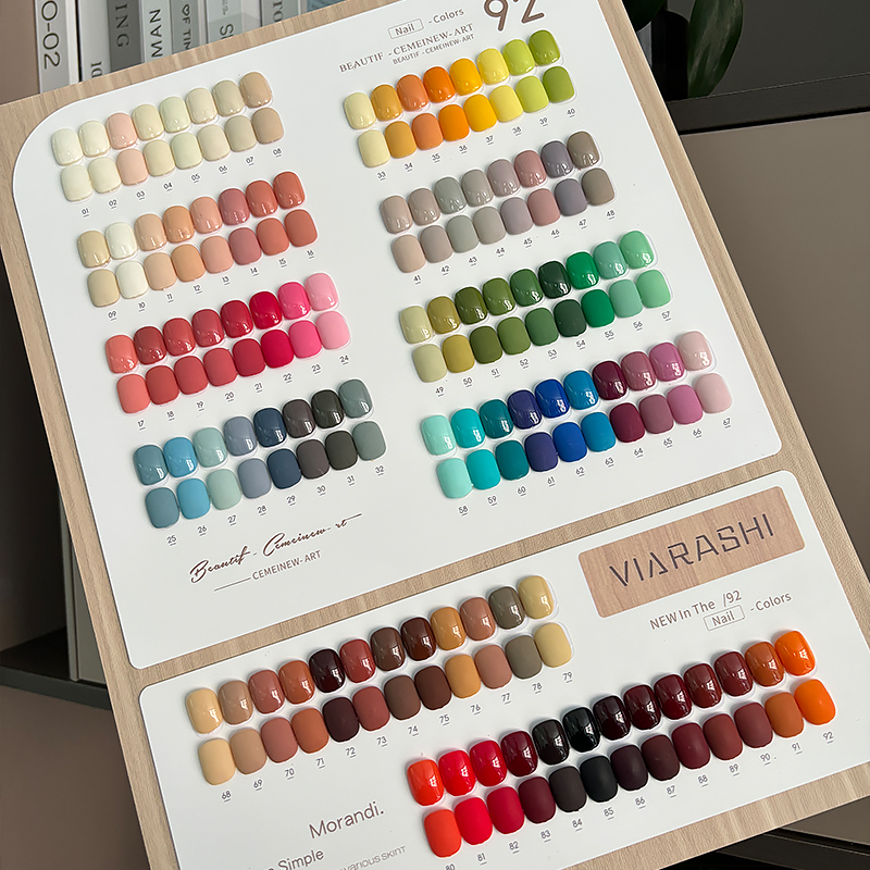 薇尼诗92色甲油胶套装2025年新款网红流行色系美甲店专用拓客胶