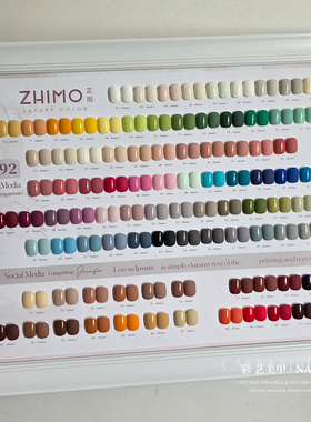 zhimo92色甲油胶2025年新款四季流行彩虹色美甲开专店用拓客套装