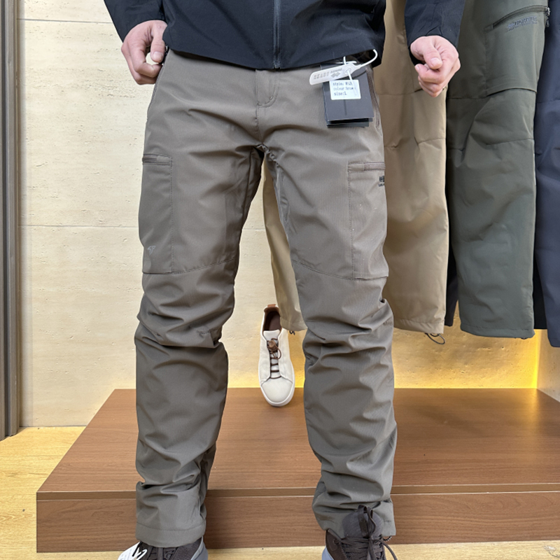 加绒加厚防风防水战术冲锋裤男