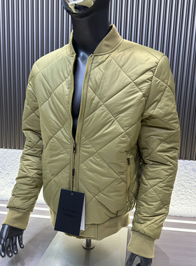 CF&CLO 菱格斜纹夹棉棉服 秋冬男士户外飞行员棒球领外套厚款棉衣