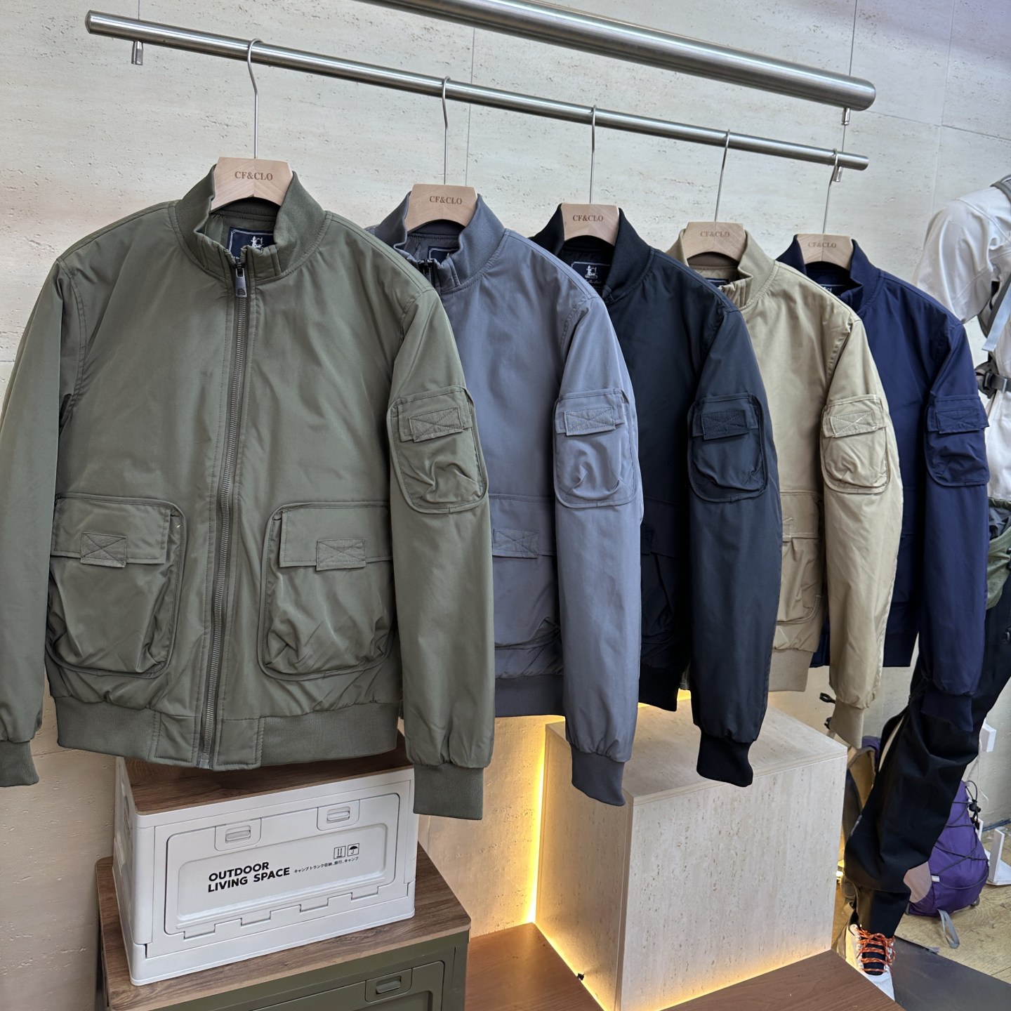 美式重磅工装夹棉加厚保暖立领飞行夹克男宽松多口袋棉服立领外套,男装,夹克,淘宝优惠券,粉丝福利购,淘宝优惠卷