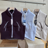 日单品质线双面摇粒绒蓄热保暖秋冬情侣户外立领休闲马甲抓绒背心