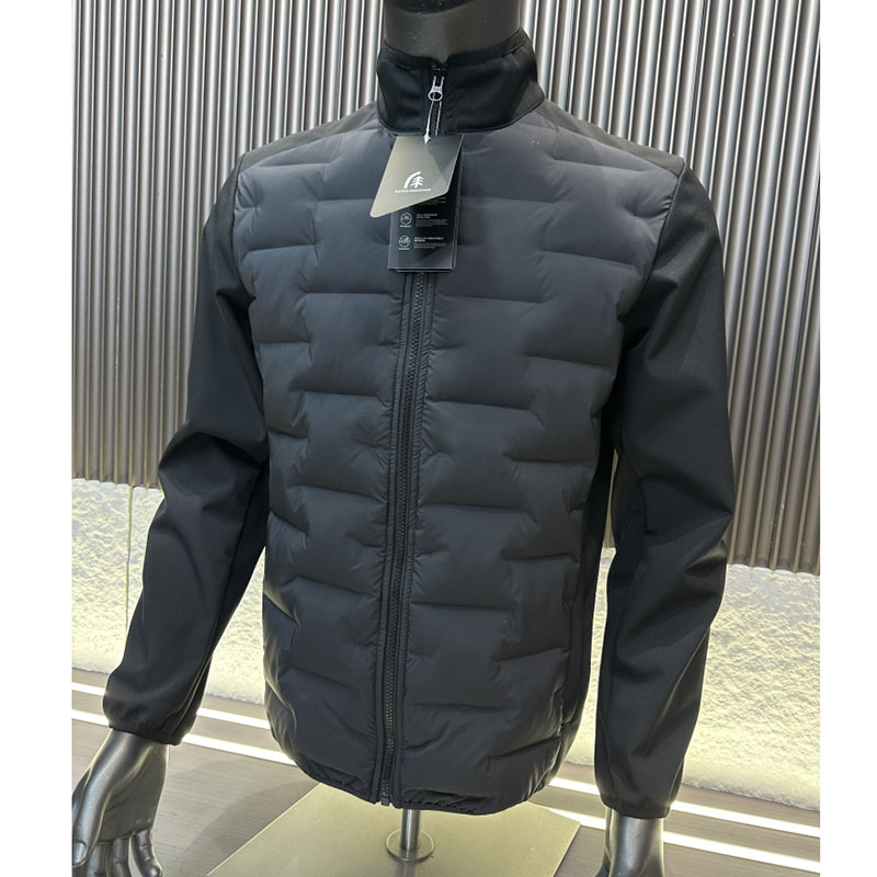 CF&CLO个性拼接棉衣 压胶隔仓 户外高端冬季防风防泼水立领棉衣男