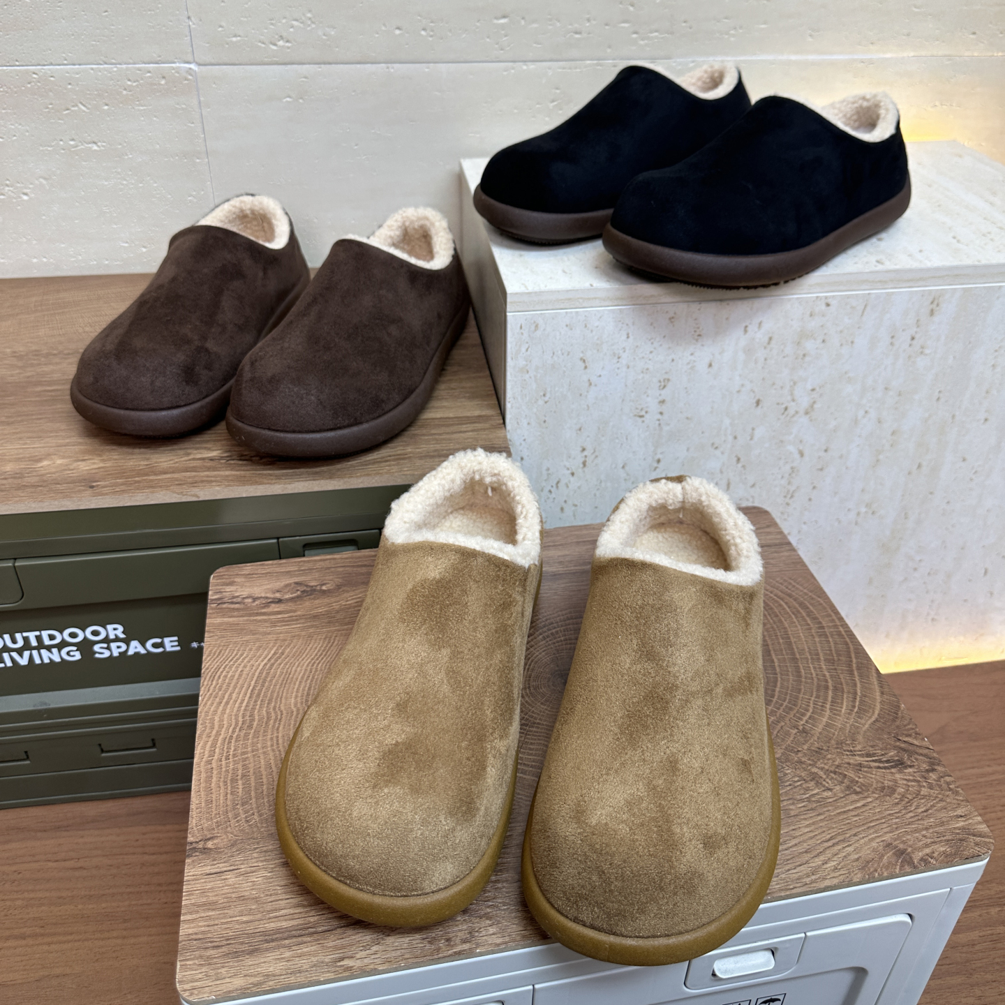 内增高小土豆勃肯鞋一脚蹬雪地靴