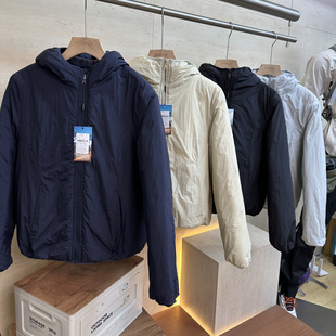 轻量级！两面穿！冬季新品男女情侣款加厚保暖御寒连帽外套棉服潮