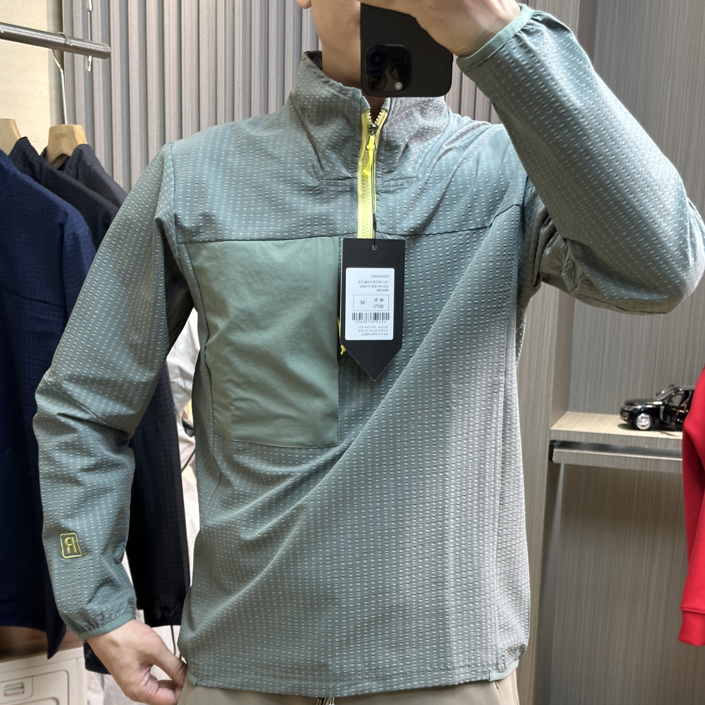 新款男女情侣半拉链卫衣立领外套