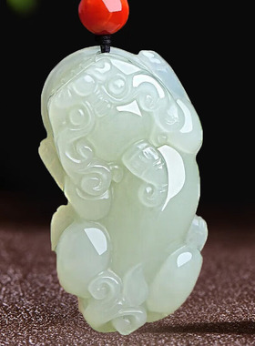 新疆和田玉貔貅吊坠招财辈辈有钱