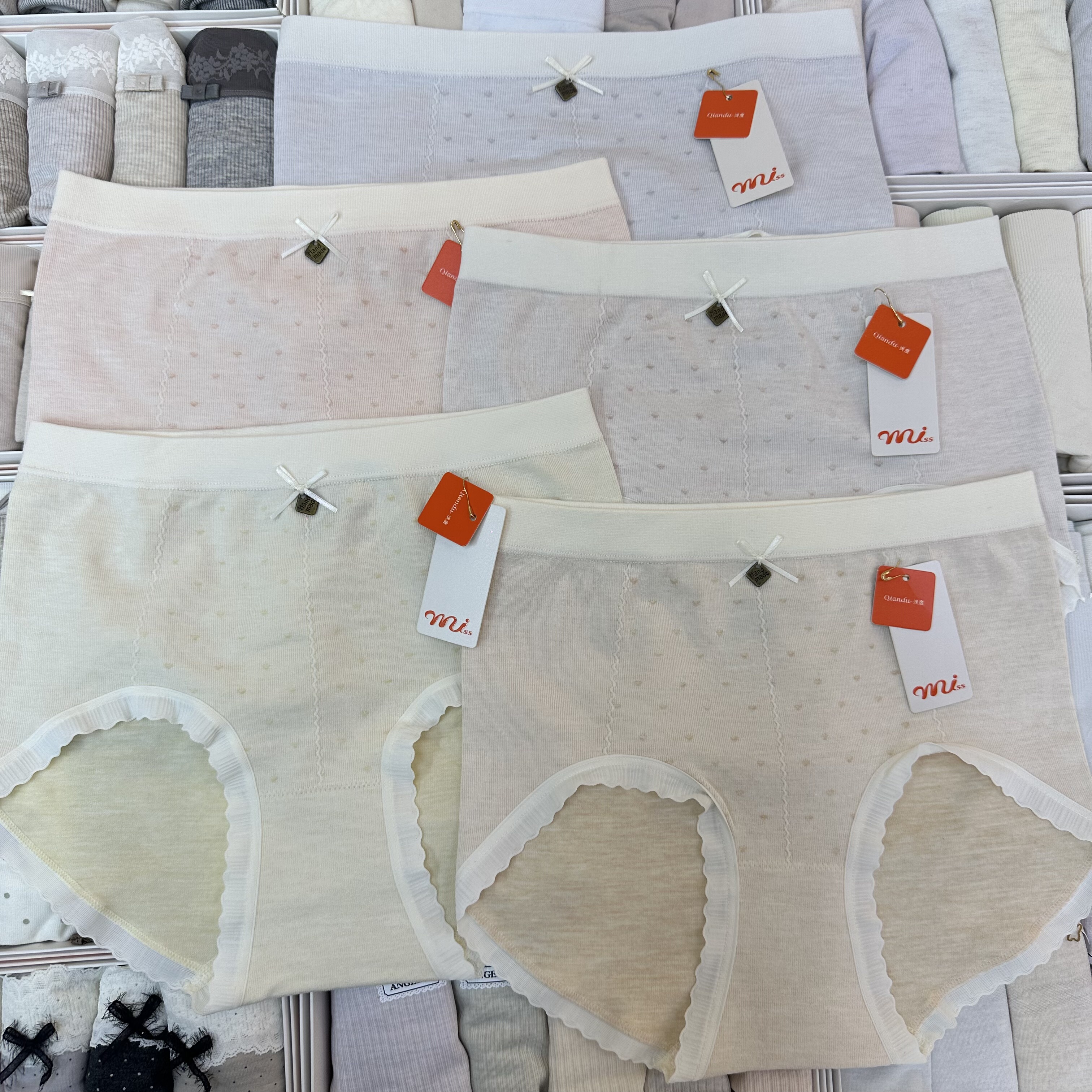 5条包邮浅度内裤秋冬新款中腰无缝内裤女三角短裤头