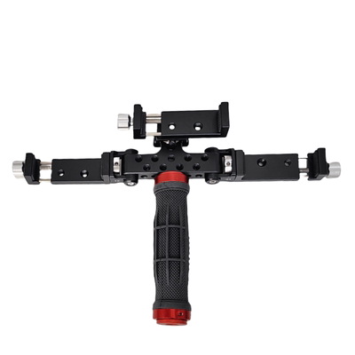 手持三机位手机支架铝合金直播固定夹子抖音快手主播户外走播拍摄