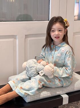 男女童家居服套装春秋季