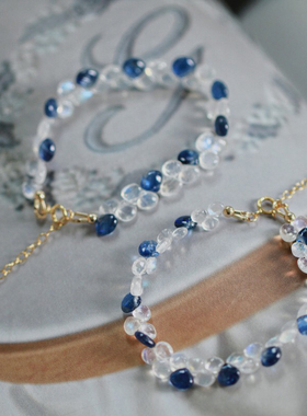 海水泡泡印度月光石原创女