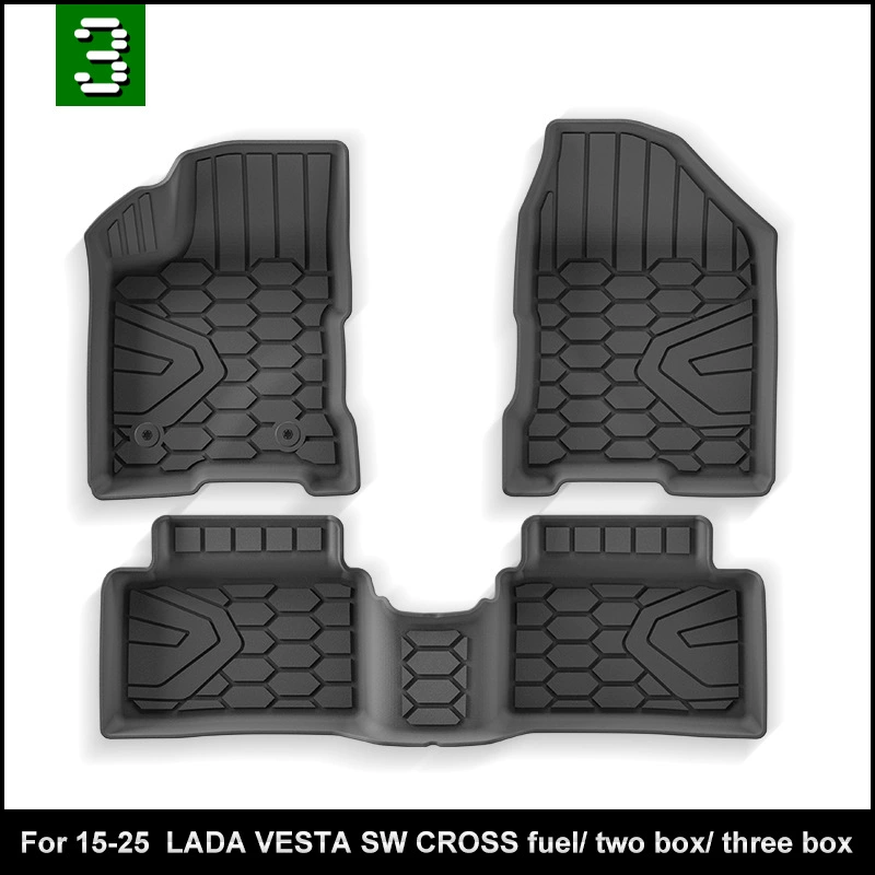 适用于拉达Lada Vesta SW Cross floor mat 拉达Vesta专用TPE脚垫