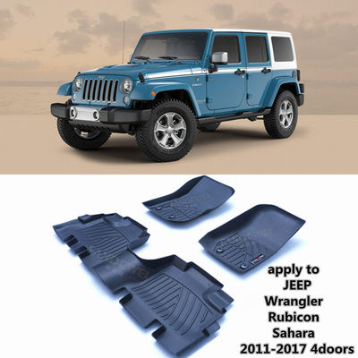 适用于jeep撒哈拉jk橡胶tpe脚垫