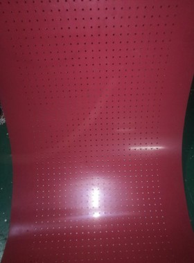 中创设备钣金机输送带去毛刺传动带红色打孔输送带厂家直销