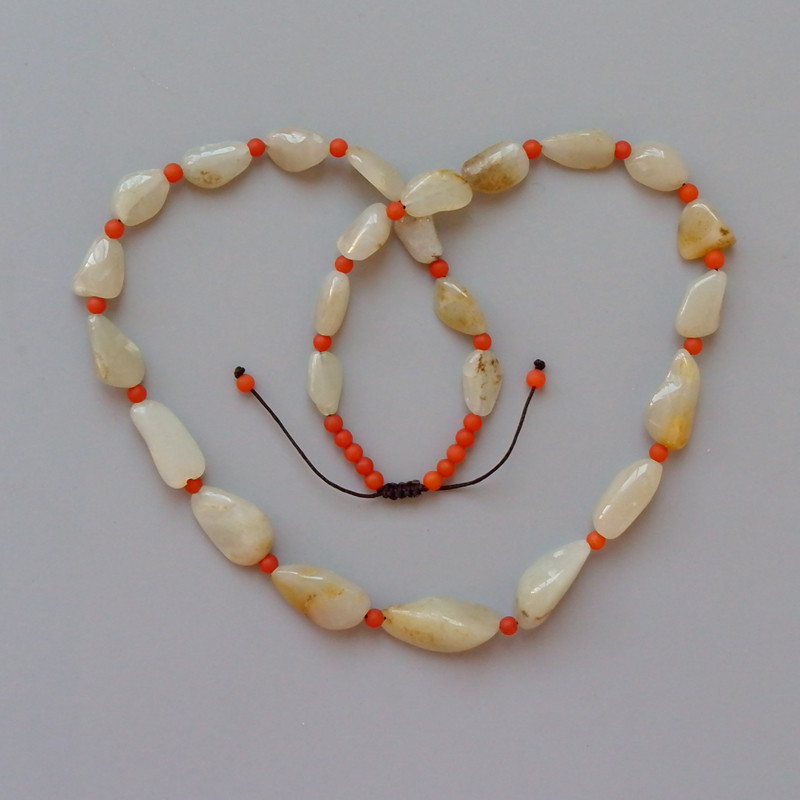 香=尘6357天然新疆和田玉羊脂白玉籽料原籽南红珠项链带鉴定证书,珠宝/钻石/翡翠,颈饰,淘宝优惠券,粉丝福利购,淘宝优惠卷