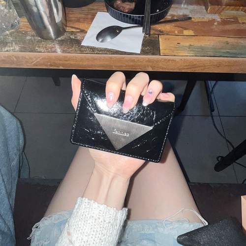 [REコンテナ]fennec韩国博主同款可爱漆皮便携卡包迷你零钱包