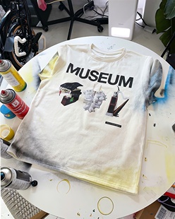 logo手工喷涂字母博物馆短袖 TSHIRT MUSEUM T恤 REコンテナ