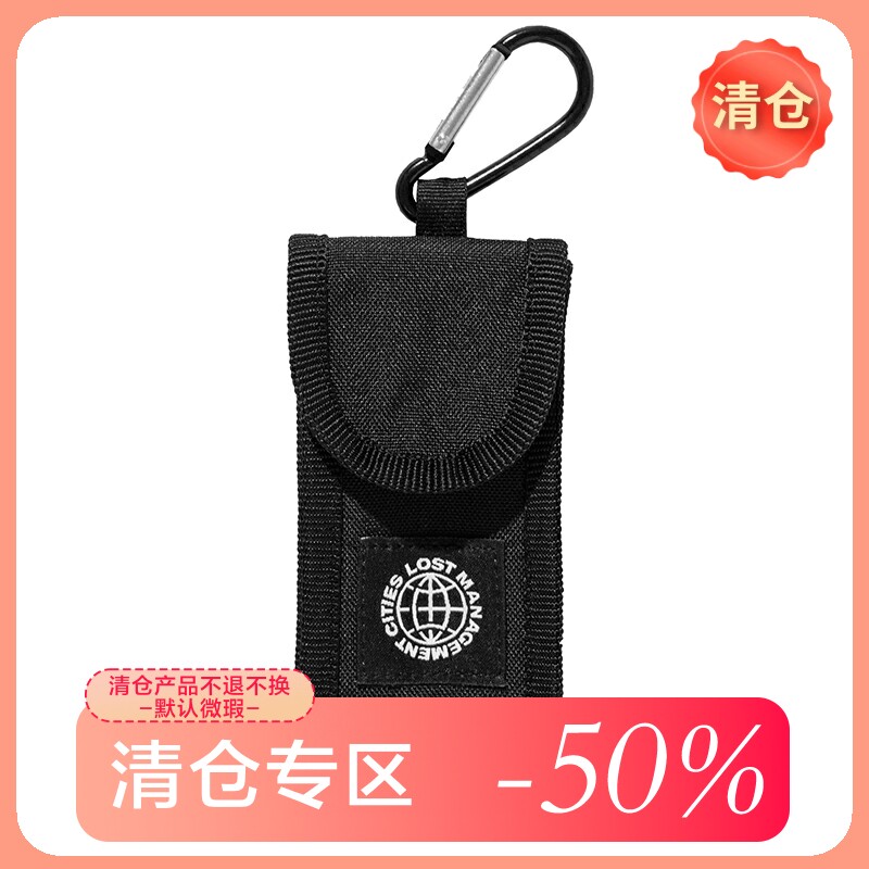 韩国潮牌黑色工装百搭胸包