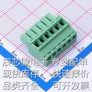 DB2EKB-3.5-6P-GN-S 插拔式接线端子 3.5mm 1x6P 排数:1 每排P数: