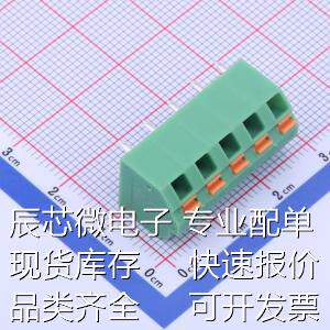 KF250NH-5.08-5P 弹簧式接线端子 5.08mm 1x5P 每排P数:5 排数:1