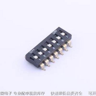 KF1027B-07P-L00-DFT-01B 拨码开关 拨码开关 SMD-14P,6.2x18.8mm