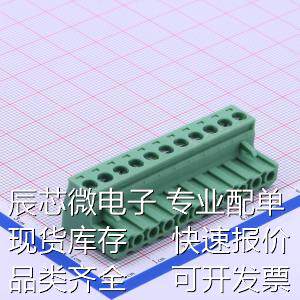 DB2EK-5.08-11P-GN-S 插拔式接线端子 5.08mm 1x11P 排数:1 每排P
