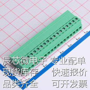 MX15EDGRK-3.81-GN01-18P-Cu-Y-A 插拔式接线端子 3.81mm 1x18P原