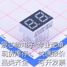 SLR0282BH2C1BD-6.6 LED数码管 0.28英寸,两位,黄绿光,共阴LED数