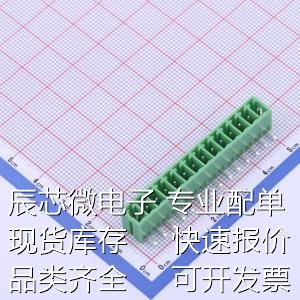 KF2EDGR-3.5-14P插拔式接线端子板端/插座-闭口 1x14P 3.5mm排