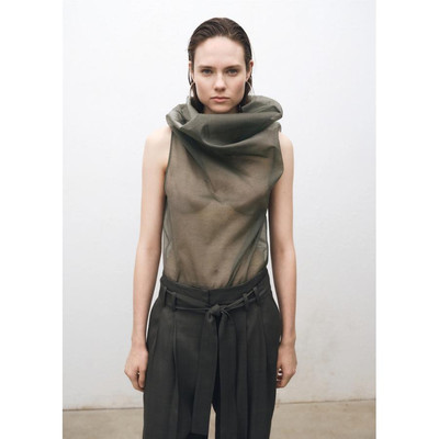 西班牙欧洲正品代购 MANGO 女士 不对称领桑蚕丝衬衫  87024419