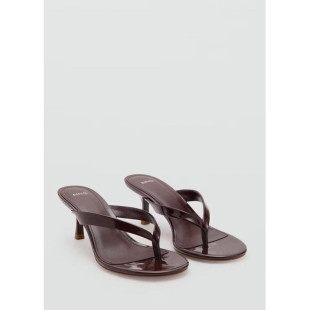 西班牙欧洲正品代购 MANGO 女士 系带高跟凉鞋 6.5cm跟  37001372