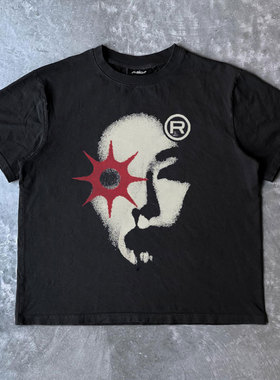 ART Fashion 休闲复古文化ins嘻哈街头短袖T恤潮人帮hiphop痞帅风