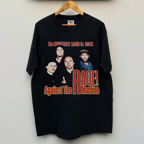 Rage！ Against The Machine愤怒机器重磅摇滚短袖ins男女同款T恤