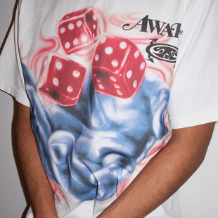 数码 T恤男潮牌痞帅宽松半袖 直喷ins 嘻哈街头穿搭复古短袖 26SS美式