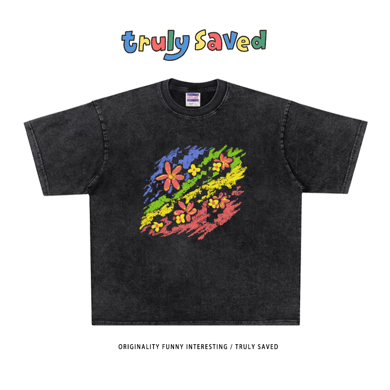 小落肩时尚潮流男女同款免烫处理