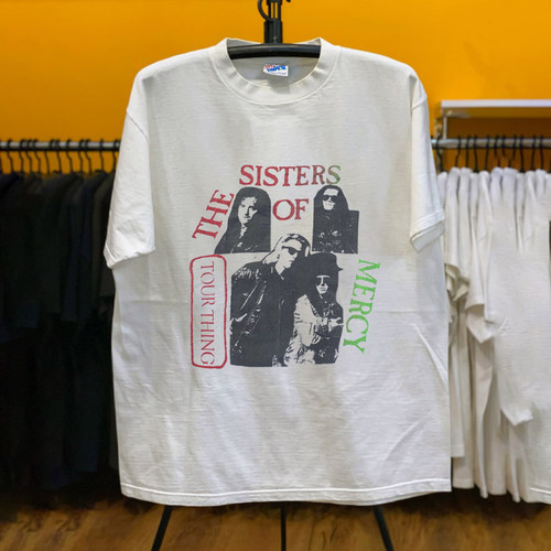 欧美古着哥特风The Sisters of Mercy乐队专辑周边人像vtg短袖T恤