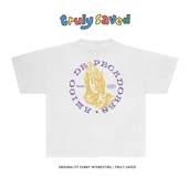 美潮hiphop嘻哈祈祷手掌oversize重磅250克短袖 Earthman vip T恤