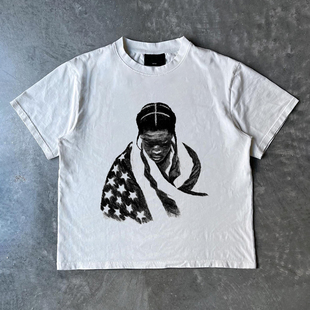 穿搭短袖 西海岸潮人帮ins个性 T恤oversize恶劣天气 Fashion ART