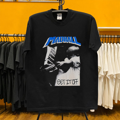 美式复古 Madball乐队《Get It Off》硬核朋克摇滚黑色棉短袖T恤