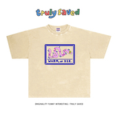 T恤宽松时尚 250克重磅纯棉 die短袖 设计感潮牌夏季 炸街worm