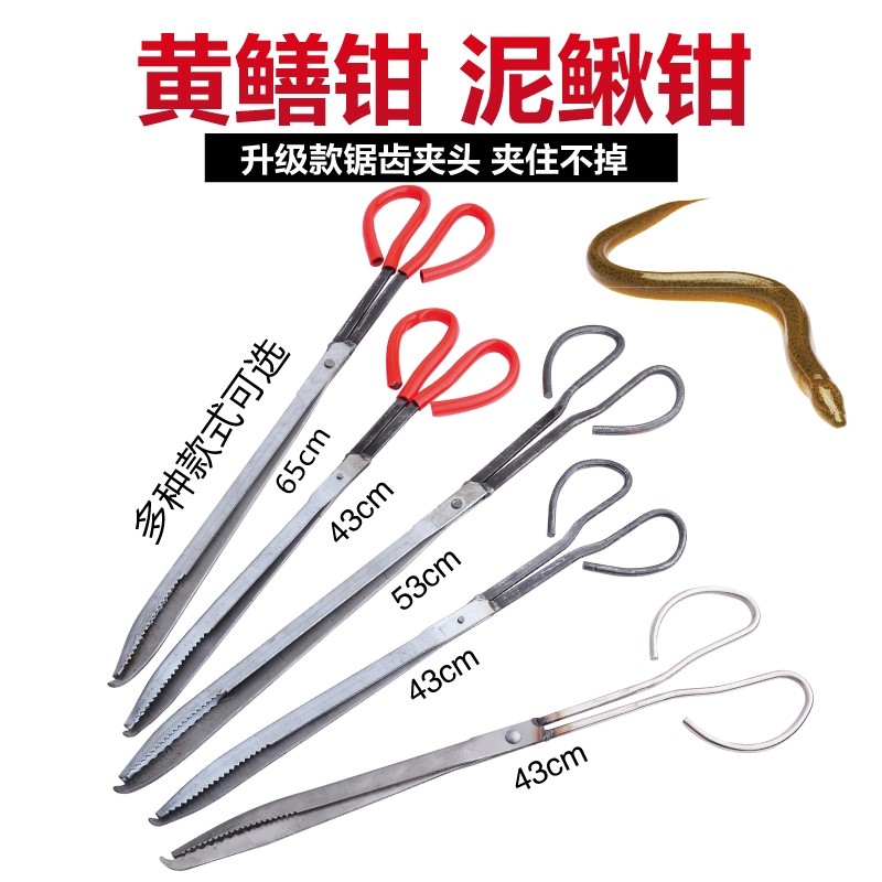 加厚黄鳝夹抓泥鳅钳子防滑养防脱工具鳝鱼黄善夹子铁钳赶海实用