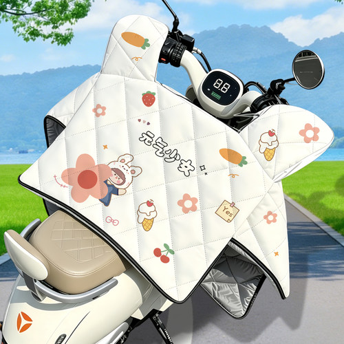 适用雅迪摩登cm620电动车挡风被四季通用电瓶摩托车防风双面防水
