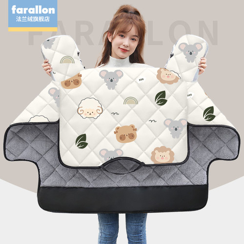 2025新款电动车挡风被冬加绒加厚