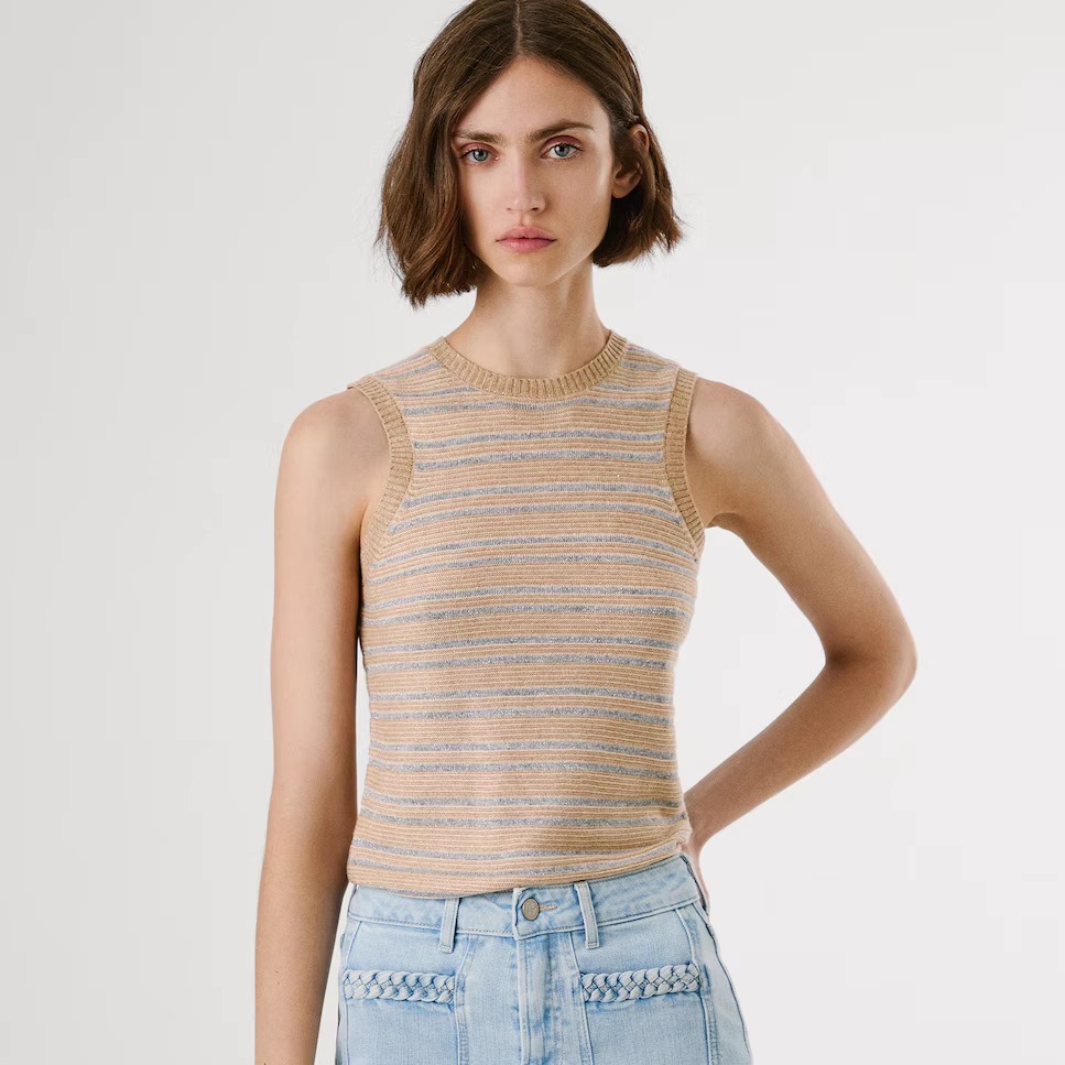 西班牙代购羊毛混纺针织上衣