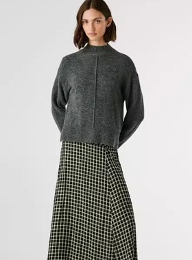 英国代购Pepe Jeans简约慵懒风羊毛混纺针织衫女秋冬套头毛衣